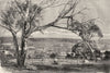 AUSTRALIA. Valley of Yarra  1870 old antique vintage print picture