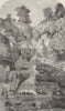 ADELAIDE. Cascade at Greenhill Creek, south 1870 old antique print picture