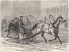RUSSIA. St Petersburg. Town Sledge 1871 old antique vintage print picture