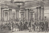 RUSSIA. St Petersburg. Court Ball 1871 old antique vintage print picture