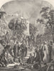 LEBANON. Maronites of Antura 1871 old antique vintage print picture