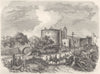 MEXICO. Gateway of St Antonio 1871 old antique vintage print picture