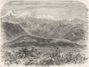 MEXICO. Mount Iztaccihualt-White Woman 1871 old antique vintage print picture
