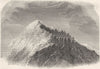 MEXICO. Crater of Orizava 1871 old antique vintage print picture