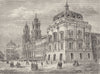 PORTUGAL. Mafra 1871 old antique vintage print picture