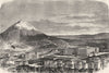 GREECE. Athens. Acropolis 1871 old antique vintage print picture