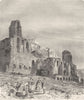 GREECE. Athens. Music Theatre at Herodes 1871 old antique print picture