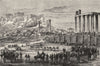 ATHENS. Fete. Erechtheium; Parthenon; Hadrian; Jupiter 1871 old antique print