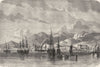 WEST INDIES. Spain, Trinidad 1871 old antique vintage print picture
