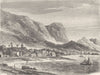 PANAMA. Bay of 1871 old antique vintage print picture