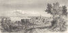 DENMARK. Svendborg 1871 old antique vintage print picture