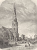 DENMARK. St Saviour's Church, Amak 1871 old antique vintage print picture