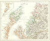 HEBRIDES. Skye Harris Lewis Uist Cromarty Highlands Scotland. JOHNSTON 1899 map