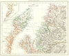 HEBRIDES. Skye Harris Lewis Uist Cromarty Highlands Scotland. JOHNSTON 1899 map