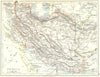 PERSIA. Showing provinces. Iran. Persian Gulf. Bushire. JOHNSTON 1899 old map