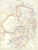 RHODESIA. Goldfields (yellow). Zambesia. Zambia Malawi Zimbabwe 1899 map