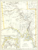 SOUTH AUSTRALIA.Explorer route Sturt Giles Elder Forrest Eyre Tictkins 1899 map