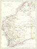 WEST AUSTRALIA. Goldfields Explorers route Giles Forrest Warburton Roe 1899 map