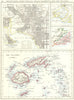AUSTRALASIA. Melbourne plan. Fiji Viti/Vanua Levu. Otago Port Phillip 1899 map