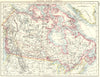BRITISH NORTH AMERICA. Colonial Canada. Canadian Pacific railroad 1899 old map