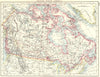 BRITISH NORTH AMERICA. Colonial Canada. Canadian Pacific railroad 1899 old map