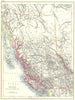 BRITISH COLUMBIA. Province map. Railroads. Vancouver island. JOHNSTON 1899