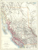 BRITISH COLUMBIA. Province map. Railroads. Vancouver island. JOHNSTON 1899
