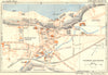 HAUTE-SAVOIE. Thonon-les-Bains 1934 old vintage map plan chart