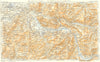SWITZERLAND. L'arve-Genève(Geneva)Sallanches 1934 old vintage map plan chart