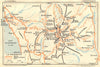 HAUTE-SAVOIE. Lac D'Annecy. Tournette 1934 old vintage map plan chart