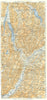 ISÈRE. Massif Bauges. De Grenoble a Annecy 1934 old vintage map plan chart