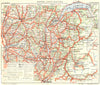 SAVOIE. Carte Routiere 1934 old vintage map plan chart
