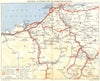 BAYONNE. St Sebastien, Jean-Pied-de-port 1951 old vintage map plan chart