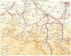 PAU. Mauleon, Oloron, Eaux-Bonnes 1951 old vintage map plan chart