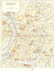 HAUTE-GARONNE. Toulouse. Centre de Ville 1951 old vintage map plan chart