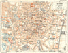 CÔTE-D'OR. Dijon 1924 old antique vintage map plan chart