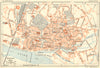 NIÈVRE. Nevers 1924 old antique vintage map plan chart