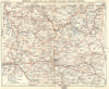 NIÈVRE. Morvan-Corbigny, Settons, Saulieu, Chinon 1924 old antique map chart