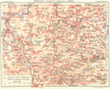 NIÈVRE. Avallon. Morvan-Clamecy-Lormes 1924 old antique vintage map plan chart