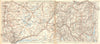 LYON. Villefranche-Amberieu-Nantua-Bellegarde 1924 old antique map plan chart