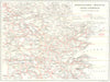 Bourgogne-Morvan Jura-Lyonnais. Chemins Fer 1924 old antique map plan chart
