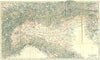 ITALY. Italia Settentrionale 1926 old vintage map plan chart