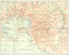 ITALY. Genova Genoa 1926 old vintage map plan chart