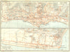 ITALY. San Remo; Bordighera 1926 old vintage map plan chart