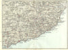 ITALY. Bordighera Albenga San Remo Imperia  1926 old vintage map plan chart