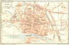 ITALY. Pavia 1926 old vintage map plan chart