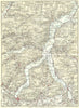 ITALY. Lac de Como Come Lecco 1926 old vintage map plan chart