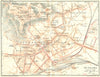 ITALY. Bergamo 1926 old vintage map plan chart
