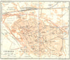 ITALY. Cremona 1926 old vintage map plan chart