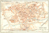 ITALY. Venetie Tridentine. Treviso 1926 old vintage map plan chart